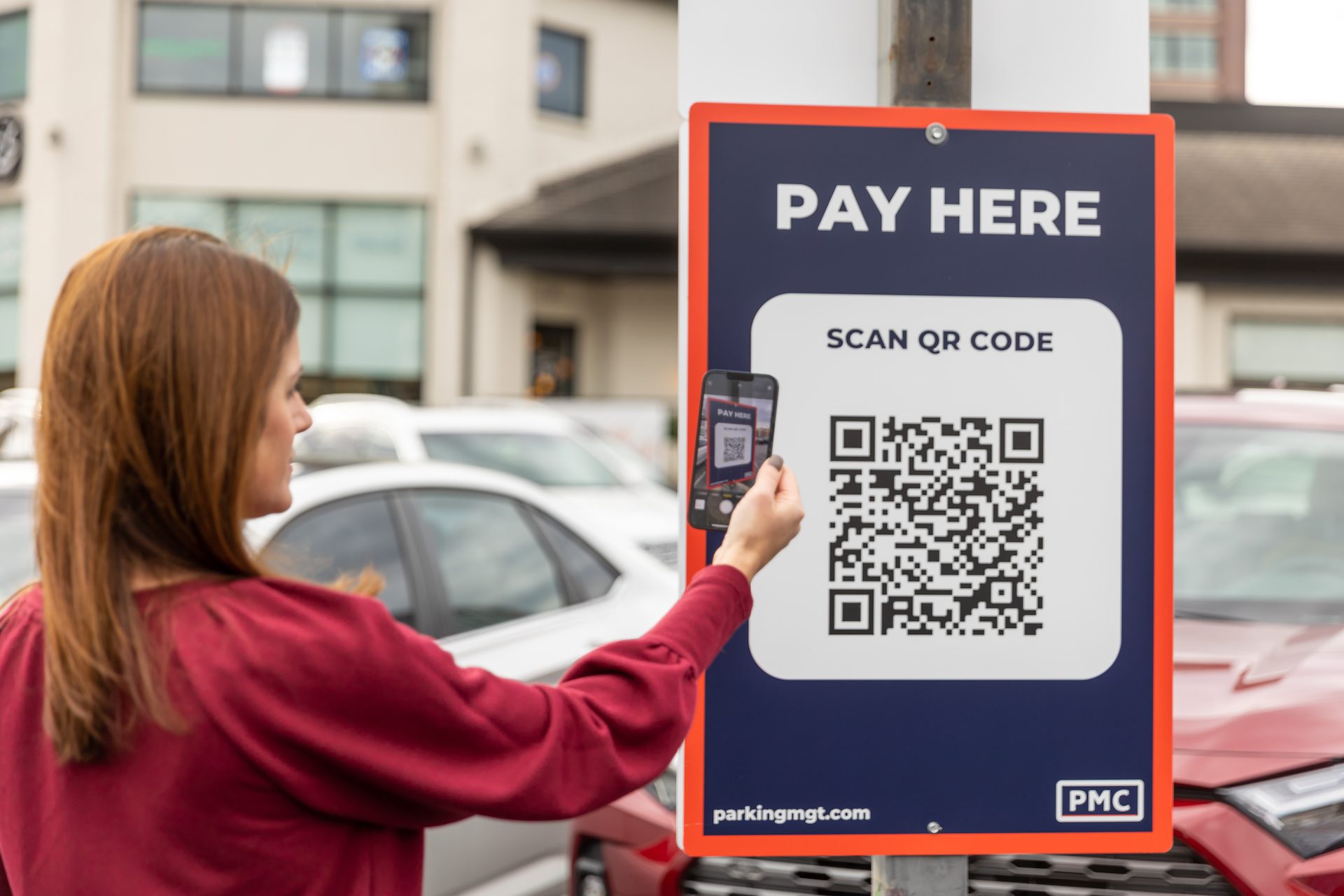 Parking management systems with QR for restaurant parking